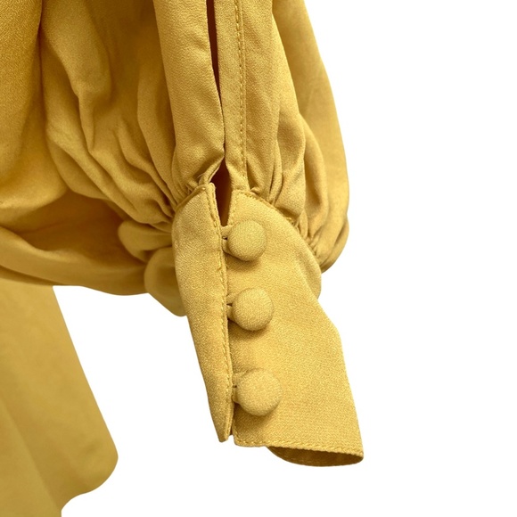 NWOT ELIZABETH AND JAMES TIE FRONT TUNIC A LINE POET'S BLOUSE - Picture 6 of 12